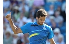 EASTBOURNE, ENGLAND - JUNE 21:  Feliciano Lopez of Spain reacts against Richard Gasquet of France during their Men's Singles Finals match on day eight of the Aegon International at Devonshire Park on June 21, 2014 in Eastbourne, England. (Photo by Jan Kruger/Getty Images)